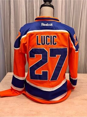 2016-17 Reebok Oilers Lucic #27 Hockey Jersey